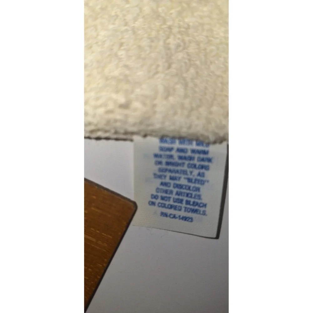 Vintage Herbs and Spices Kitchen Hand Towel Fringe Terry Cloth Made in USA Retro